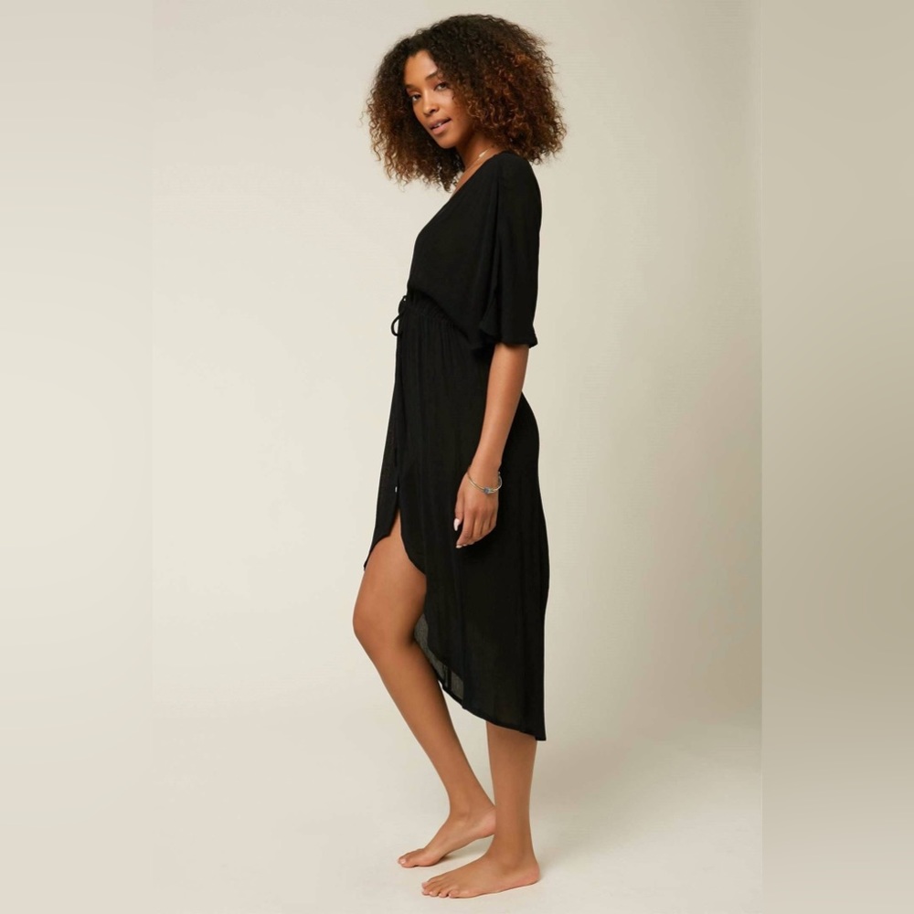 O'Neill Black Women's Swim Coverup Midi Dress